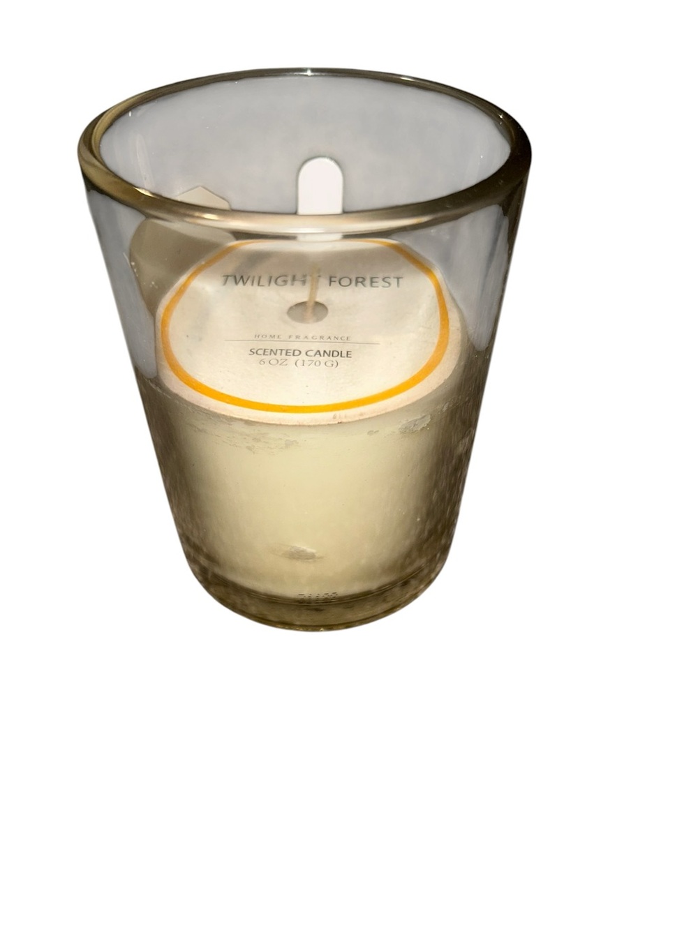 Cream Scented Candle in Clear Glass - Home Accents